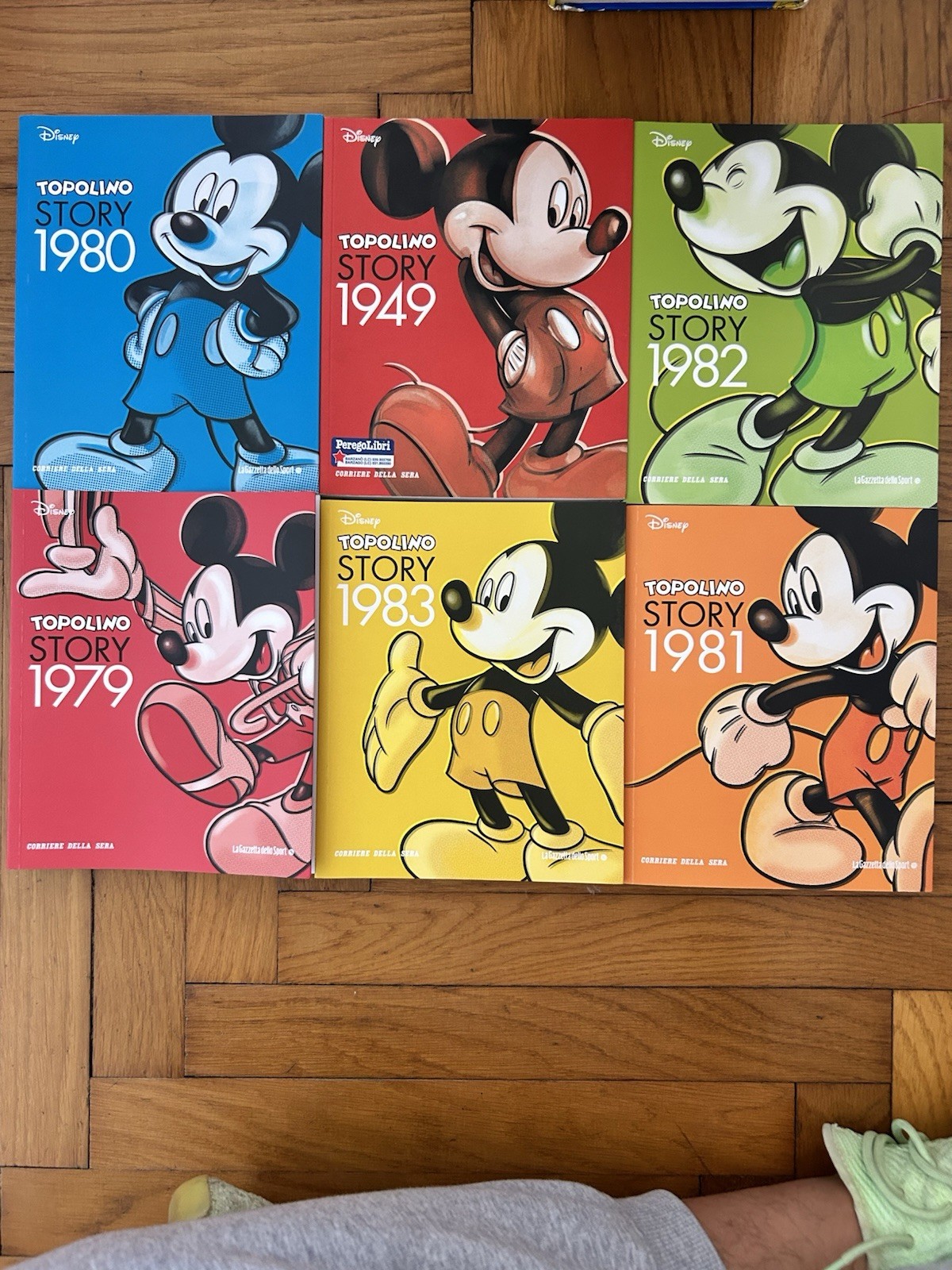 Disney Topolino Story lotto 6 volumi 1949-1983 Corriere della Sera IT