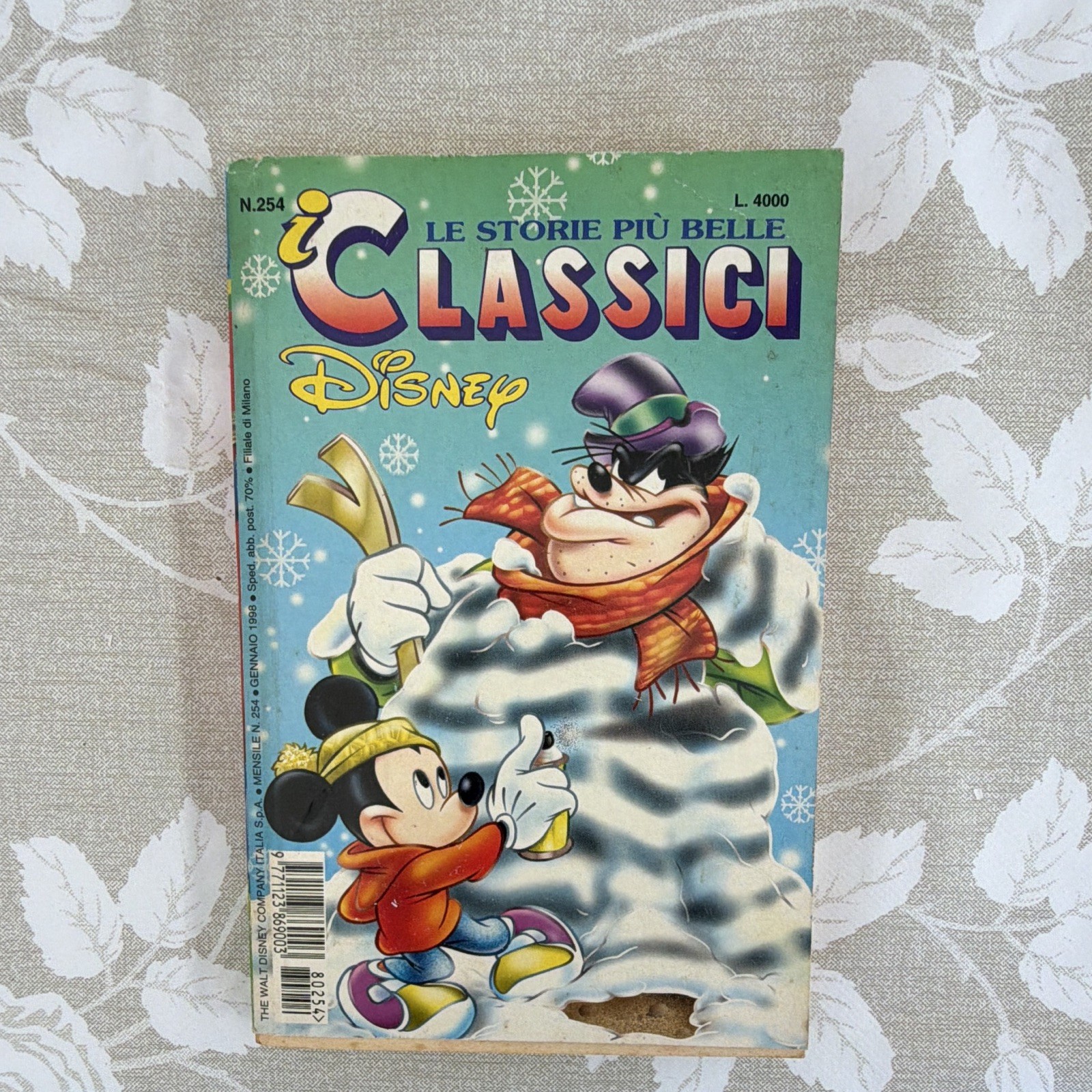 Disney I Classici Disney n.254 (1988) fumetto a colori italiano Topolino
