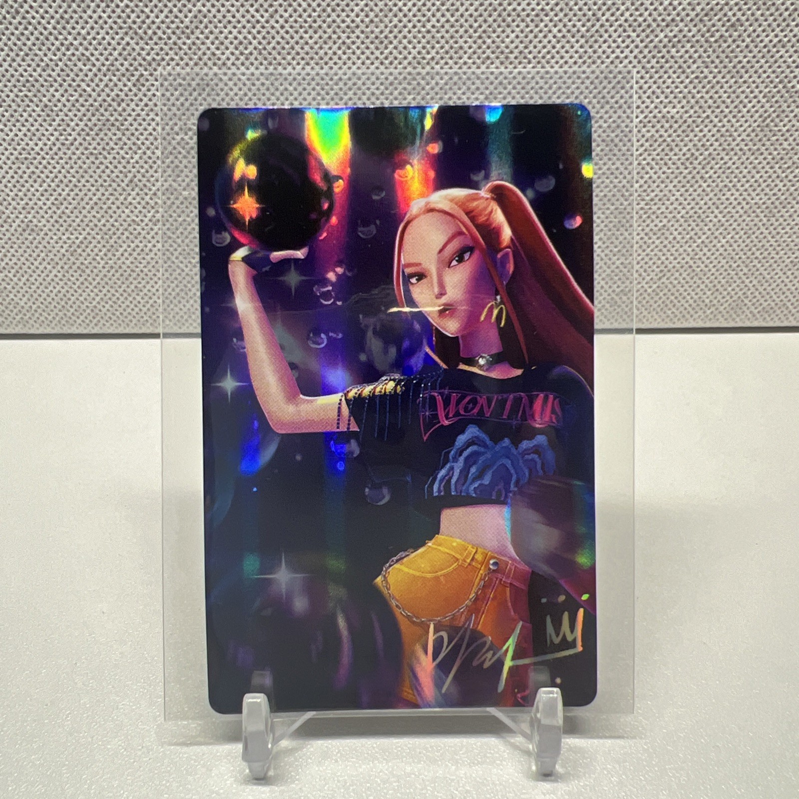 McDonald's KPop Demon Hunters Mira Huntrix Huntr/x Holo Trading Card