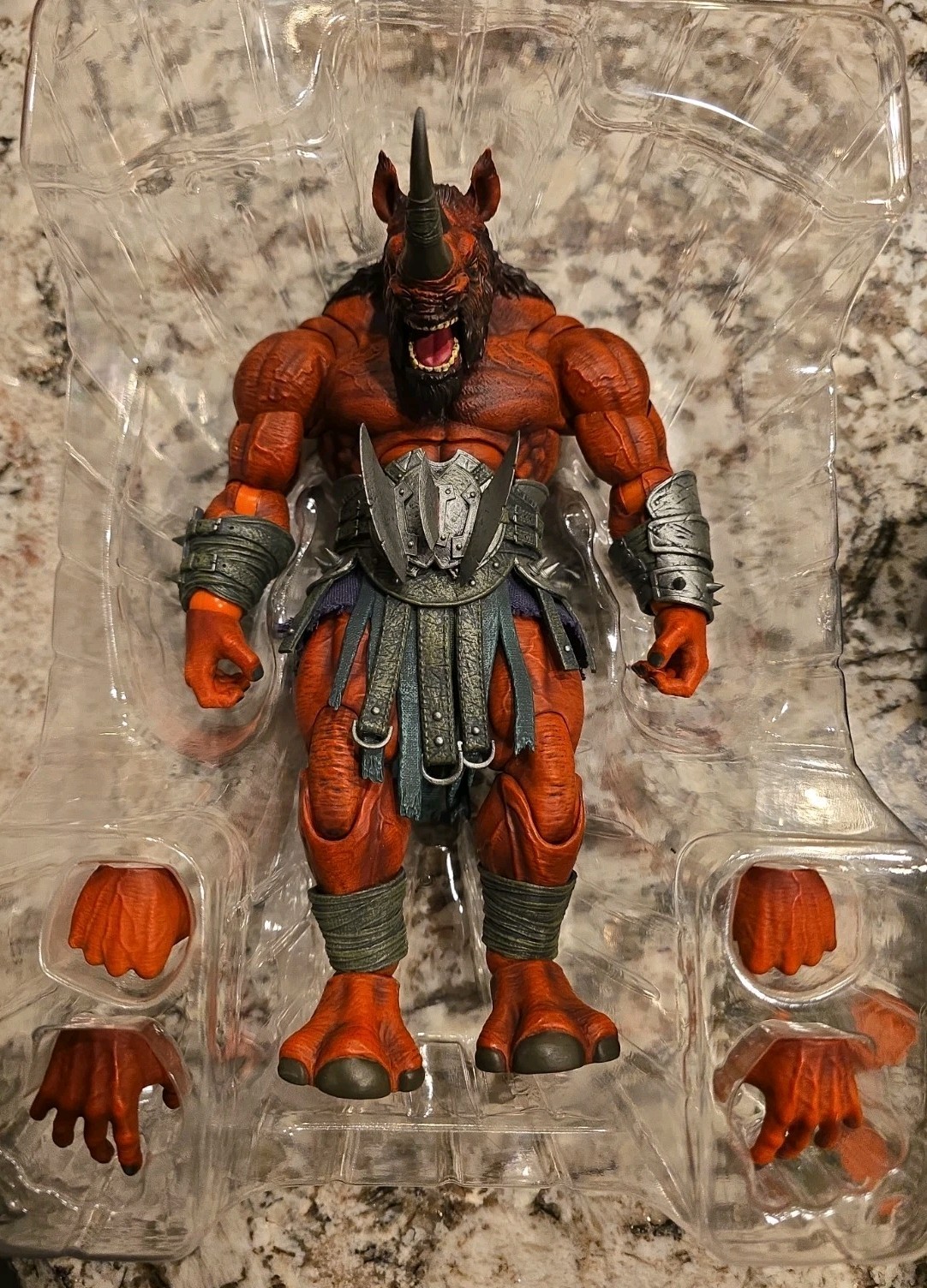 Collezione action figure Xesray Studio Big Horn Red Rhino LACC esclusiva 1/12