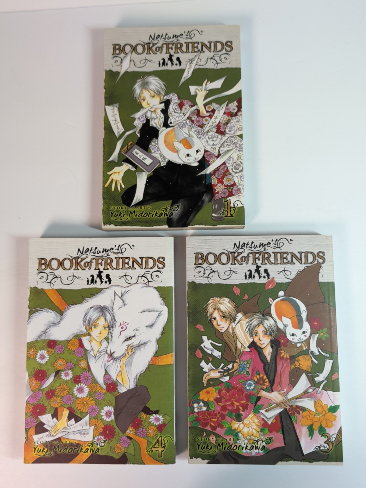 Il libro degli amici di Natsume, volumi 1, 3, 4, storia e arte di Yuki Midorikawa