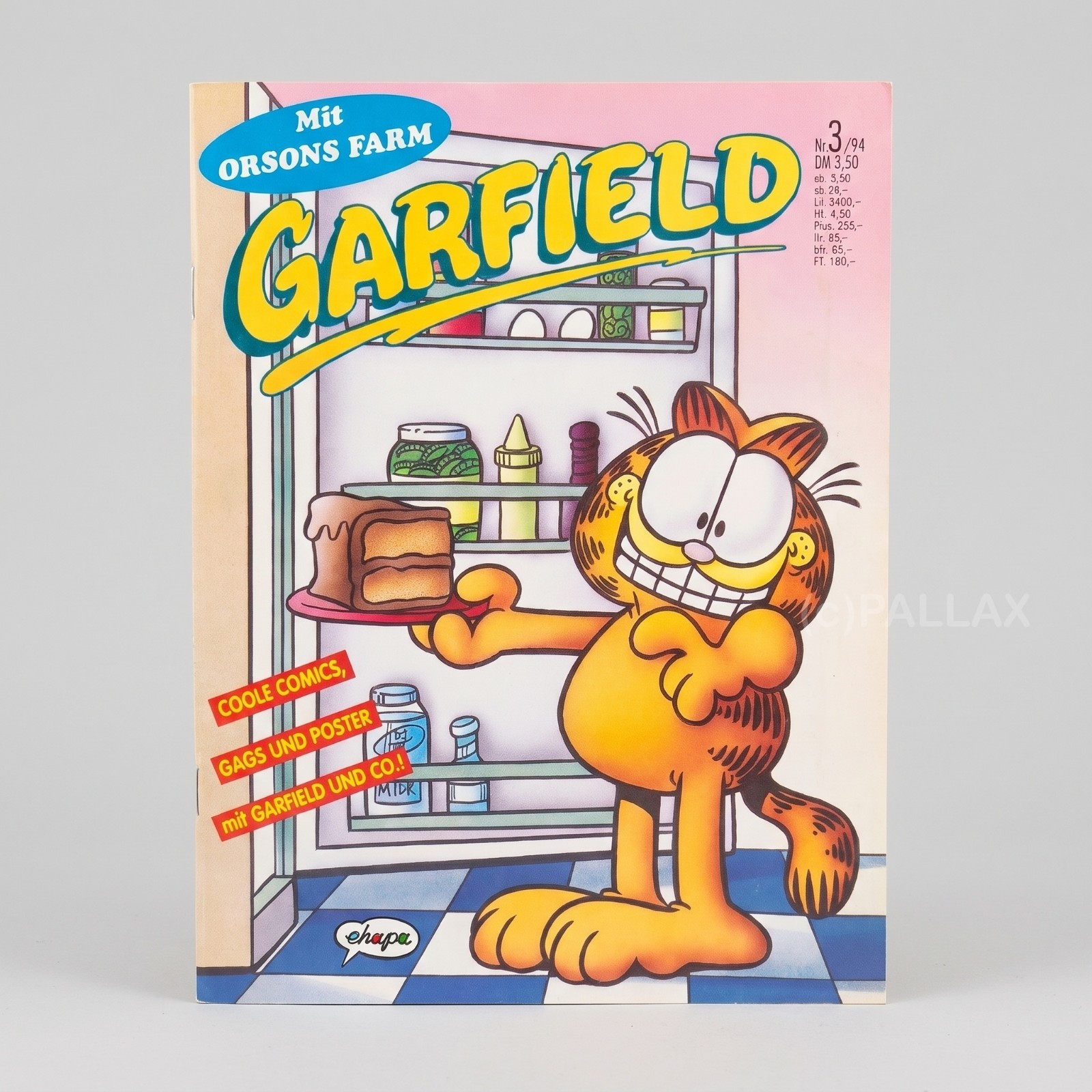 FUMETTO GARFIELD N.3/94 CON POSTER / EHAPA 1994
