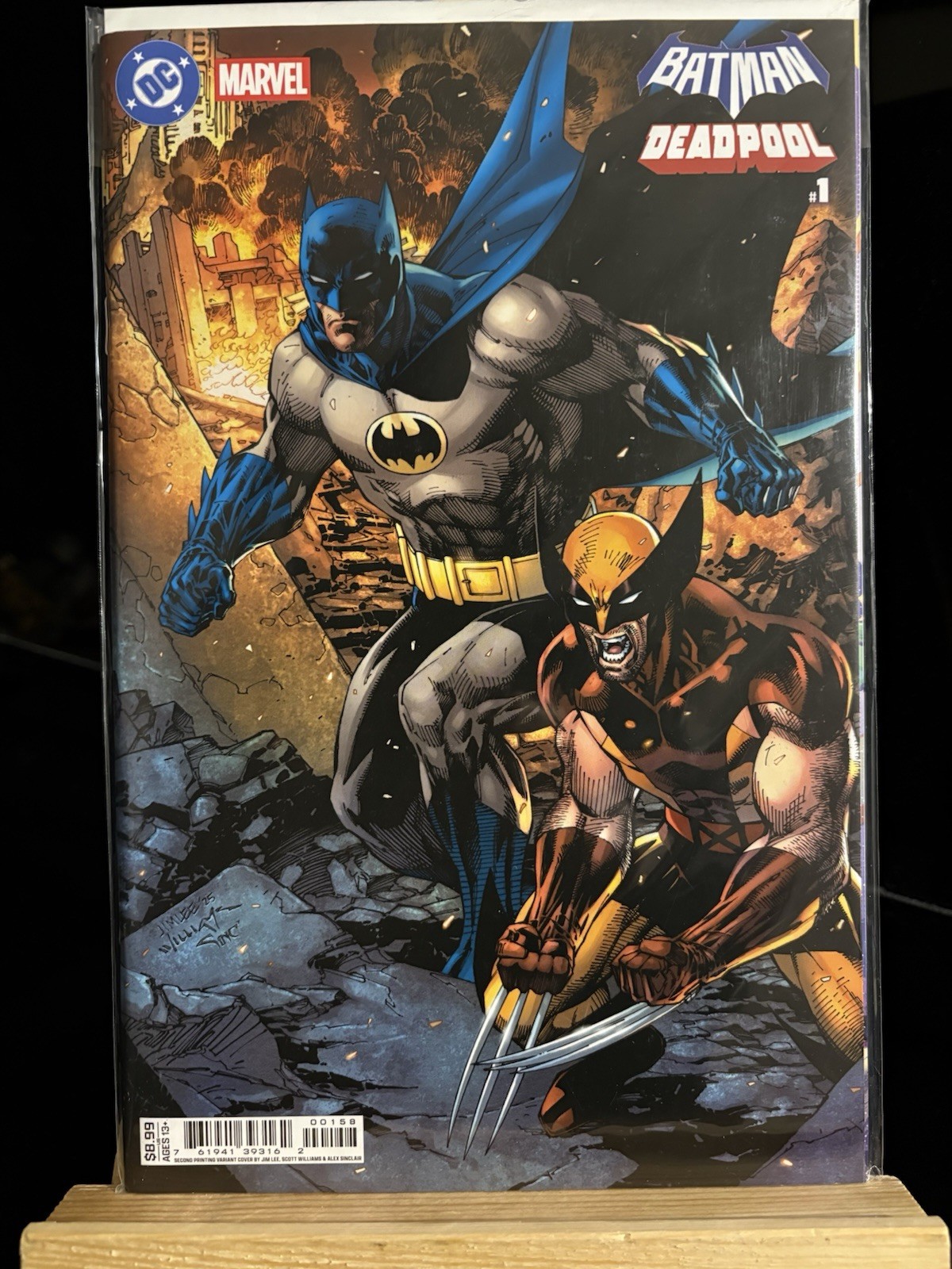 Batman / Deadpool: #1 Jim Lee Variante Batman Wolverine CVR K 2025 1° App