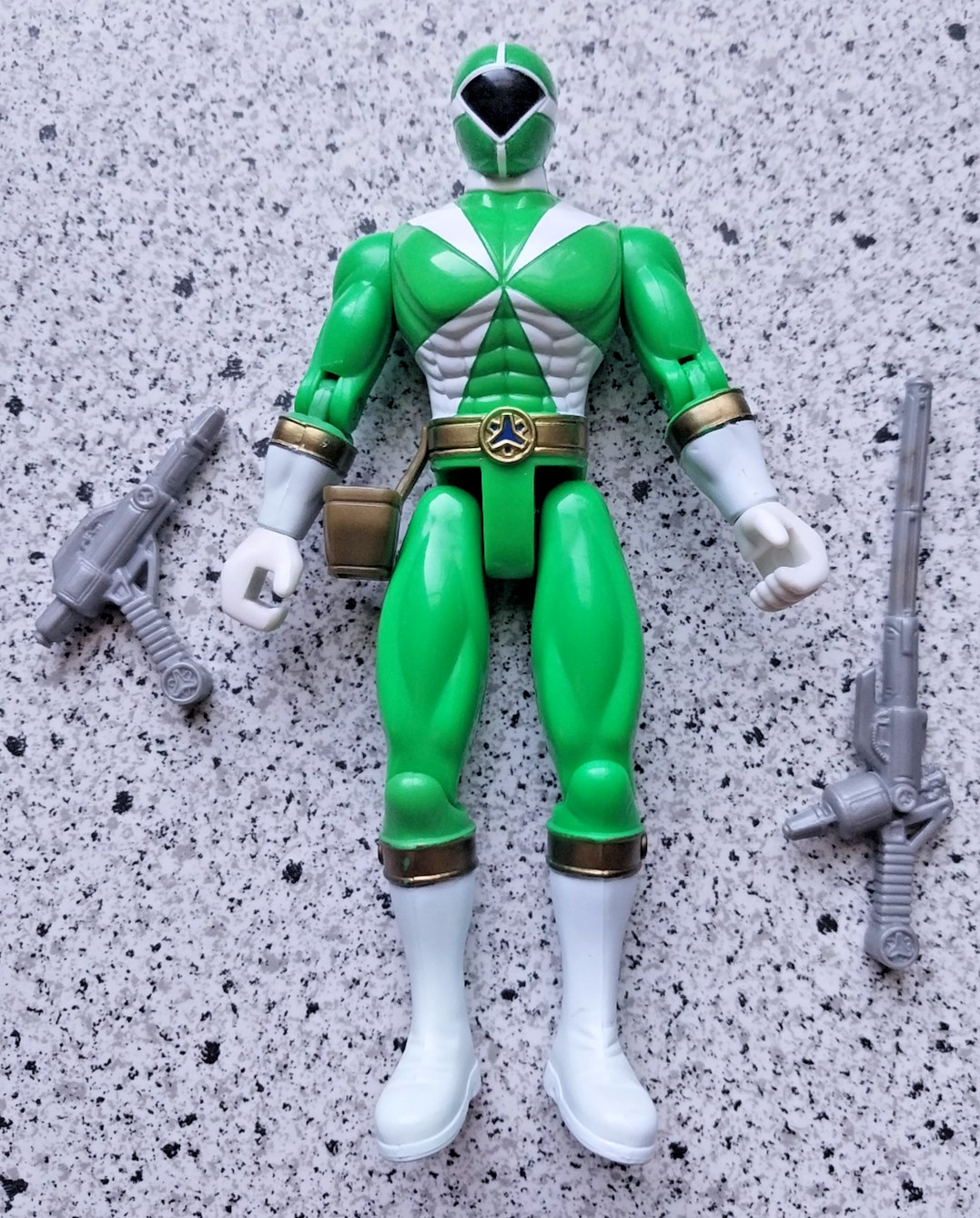 POWER RANGERS Lightspeed Rescue Green Ranger Modellino Bandai Vintage 1999