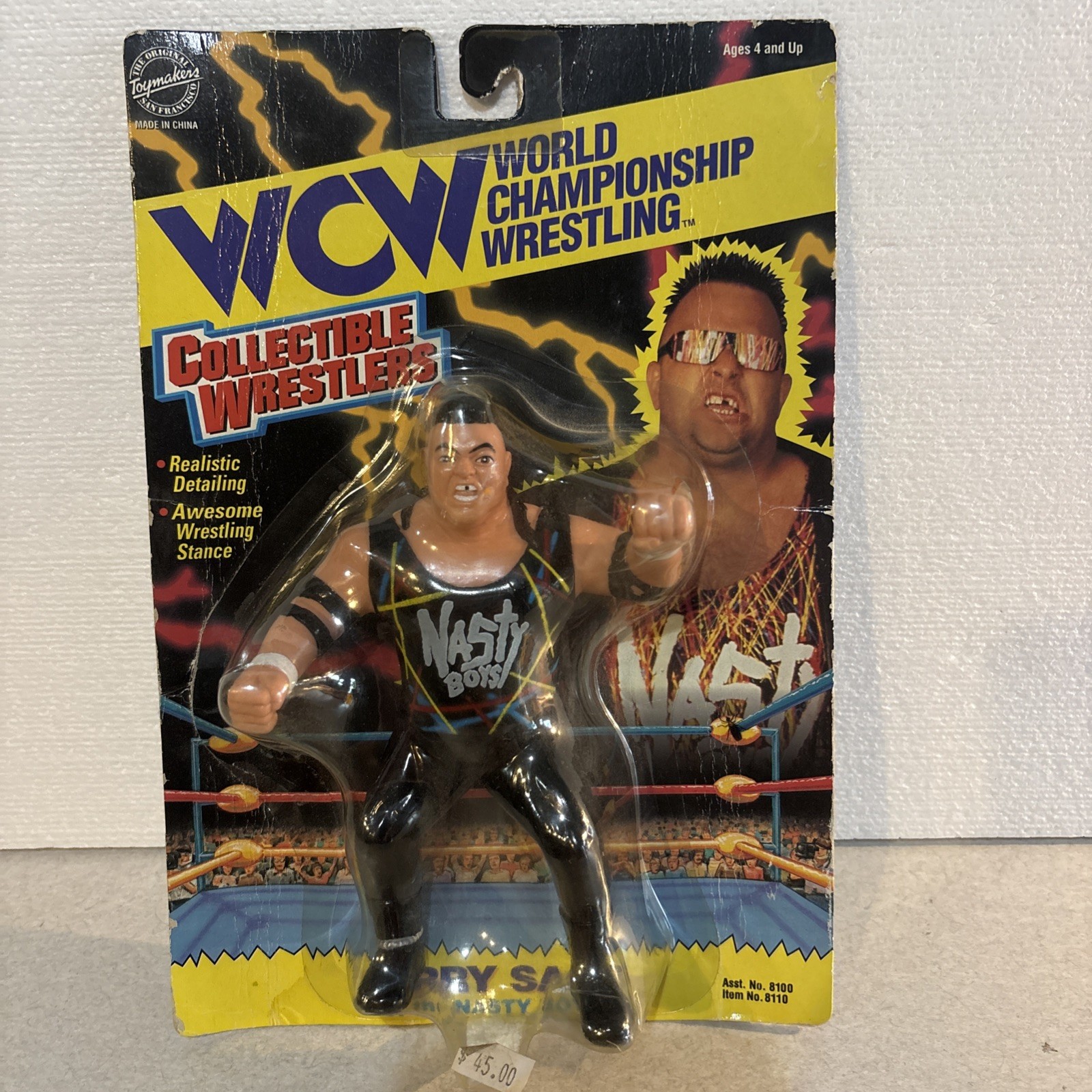 WCW WRESTLERS DA COLLEZIONE JERRY SAGS NASTY BOYS OSFTM 1994 su scheda