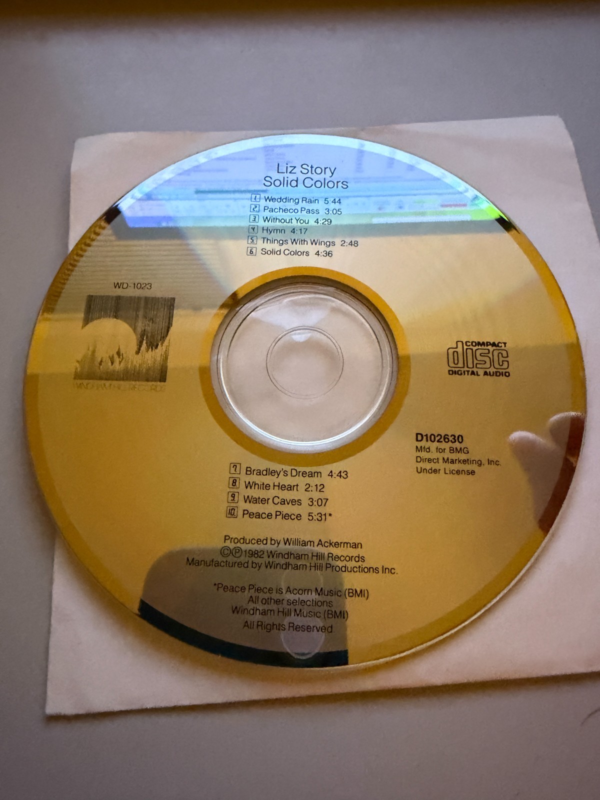 Solid Colors by Liz Story (CD) DISC ONLY