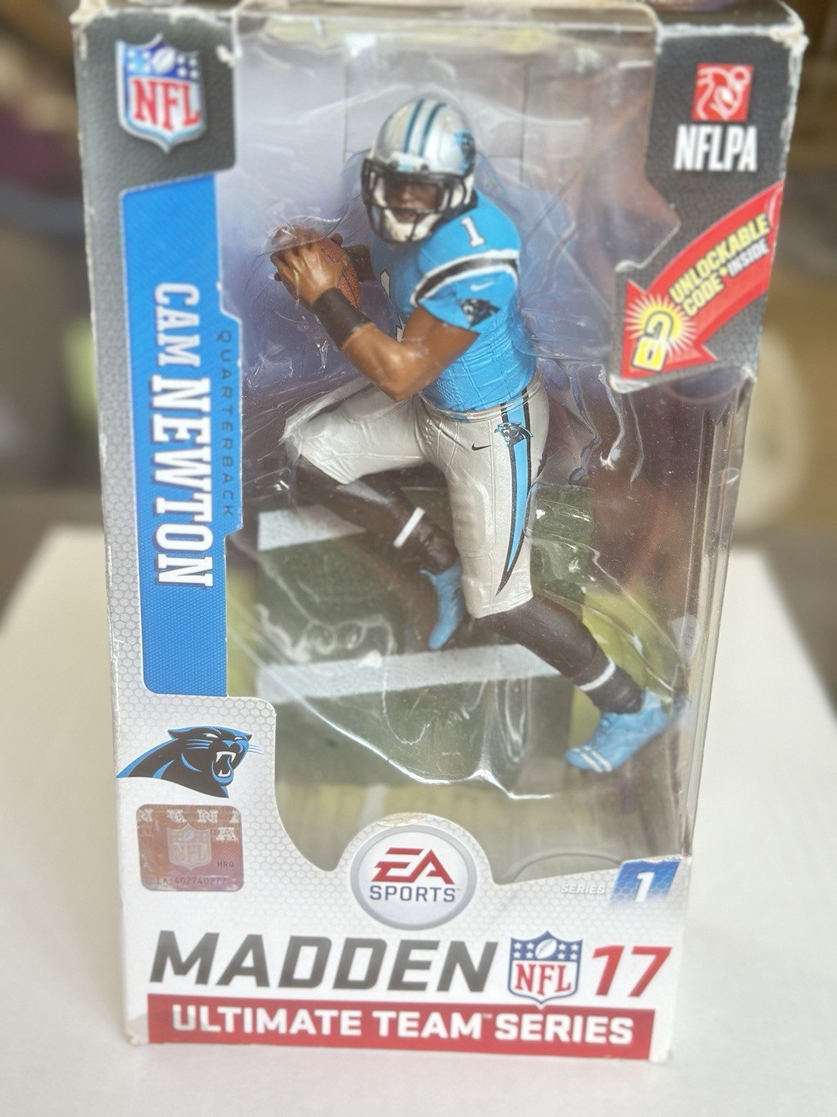 Modellino Cam Newton Madden 17 Series 1 McFarlane Ultimate Team Series nuovo 