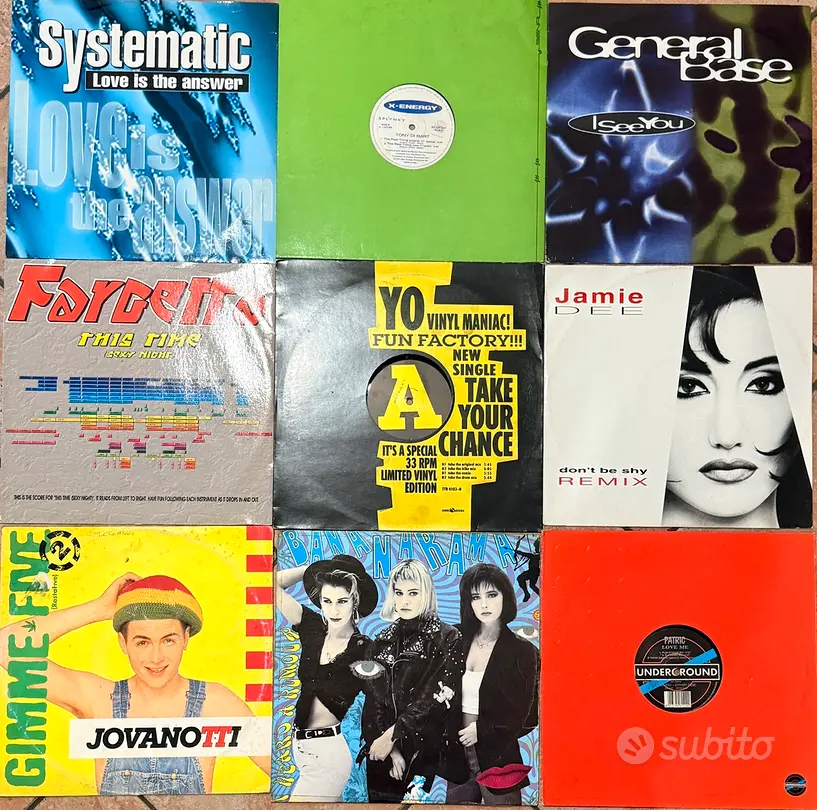 1 vinile a scelta .. dance 90