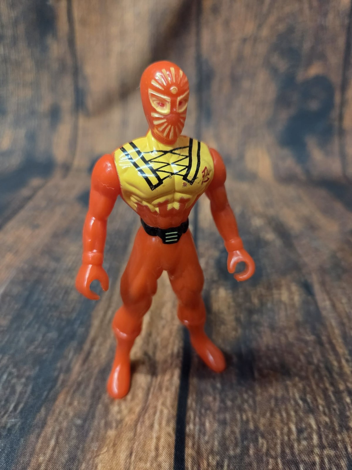 Modellino vintage Secret Ninja Force 4,5" Greenbrier International rosso