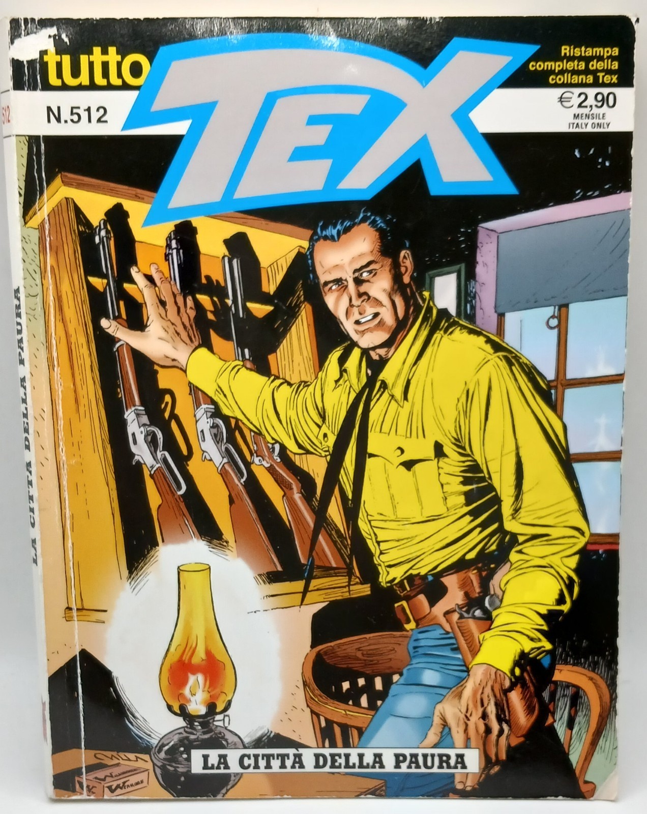 Fumetto Tex N° 512: La città dela paura. Serie: Tutto Tex