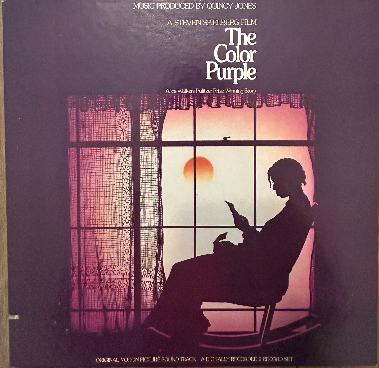 The Color Purple Soundtrack LP Purple Vinyl 1986 Original Qwest 1-25356 Quincy