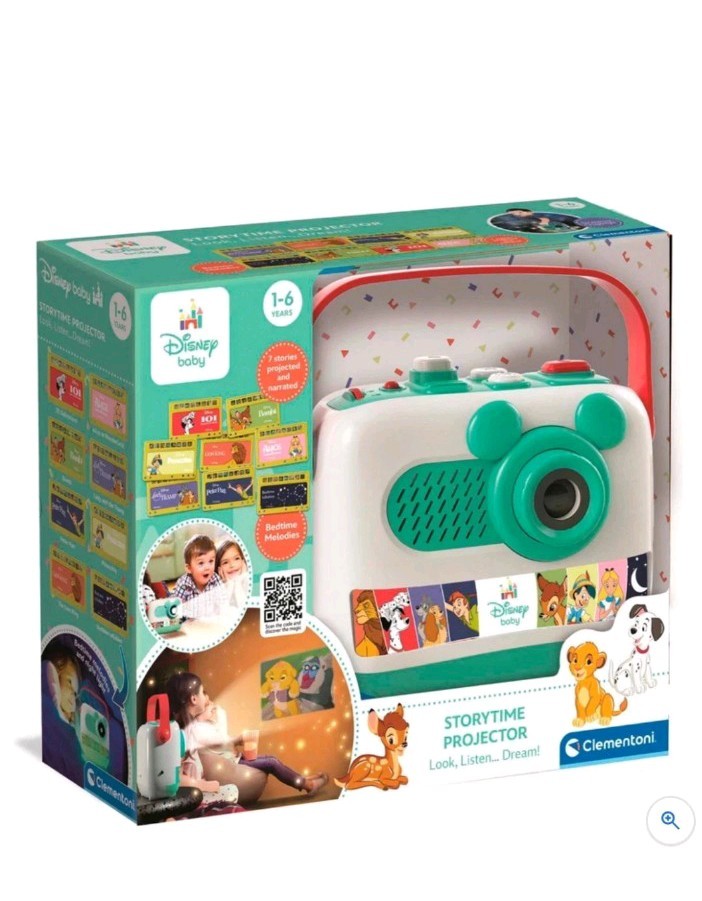 Proiettore Clementoni Disney Baby Storytime 7 storie classiche per bambini - regalo vacanze