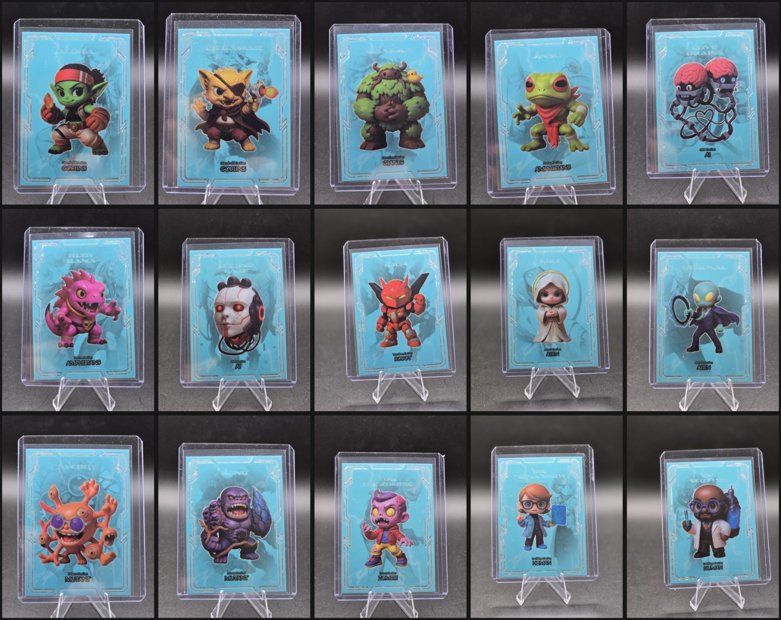 2026 HiROQuest Genesis Light Blue /77 Character Chibi Card Lot x15 RARE