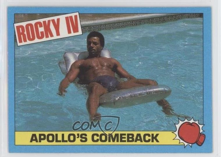 1985 Topps Rocky IV Apollo Creed Il ritorno di Apollo #10 0r1h