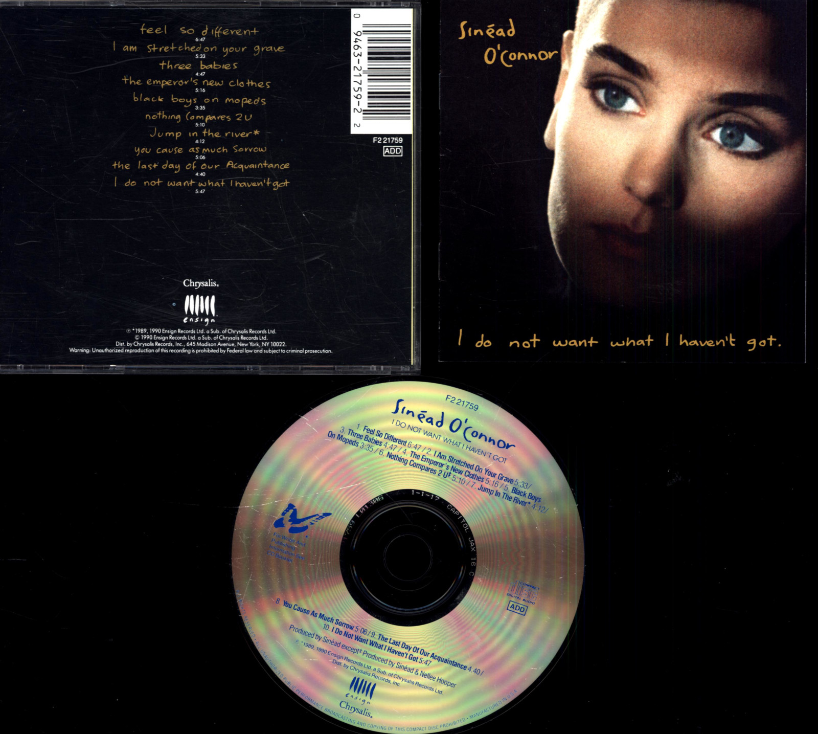 CD SINEAD O'CONNOR I DO NOT WANT WHAT I HAVEN'T GOT