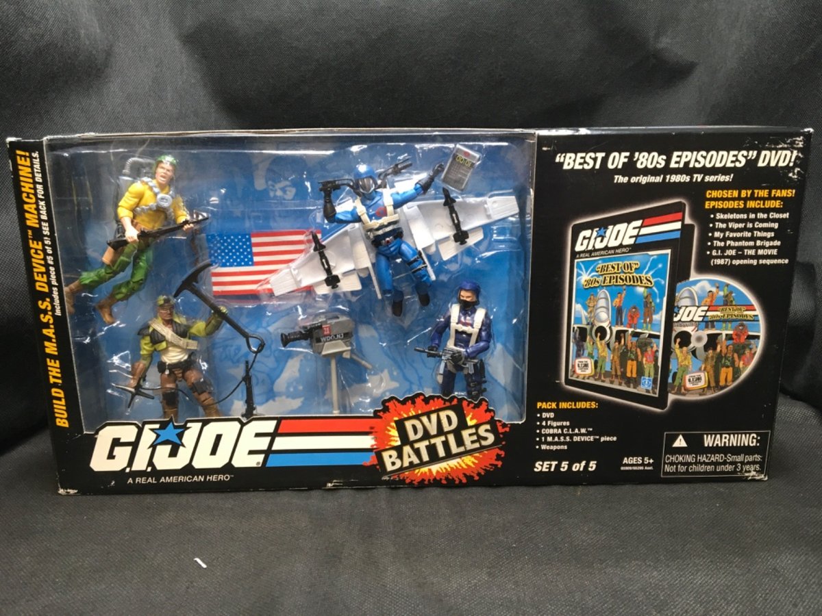 GI Joe DVD Battles Set M.A.S.S. Device Set 5 of 5 Best of 80s Episodes NEW