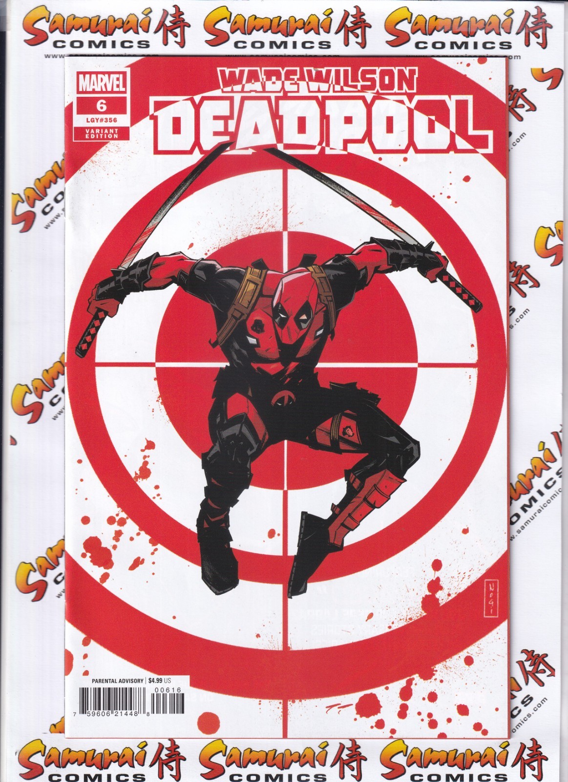 Wade Wilson: Deadpool #6 1:25 variante Nogi San scansioni reali!