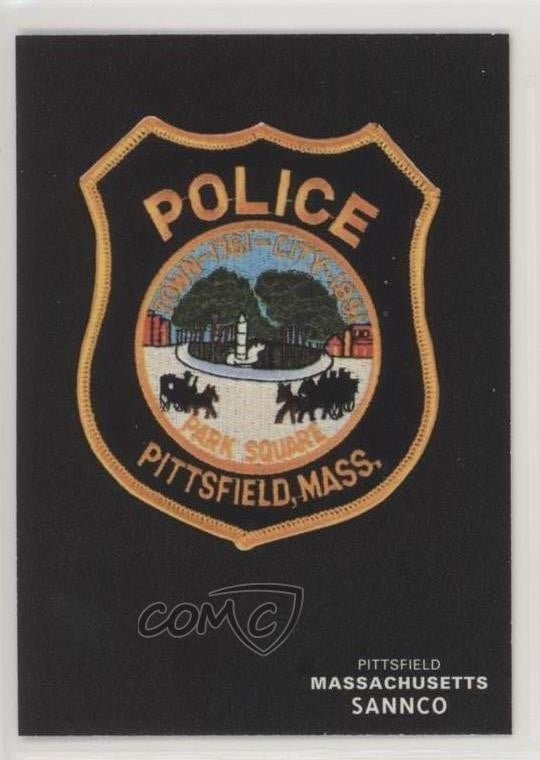 1994 Sannco Police Patch Cards Serie 2 Pittsfield Mass Police #55 0b5