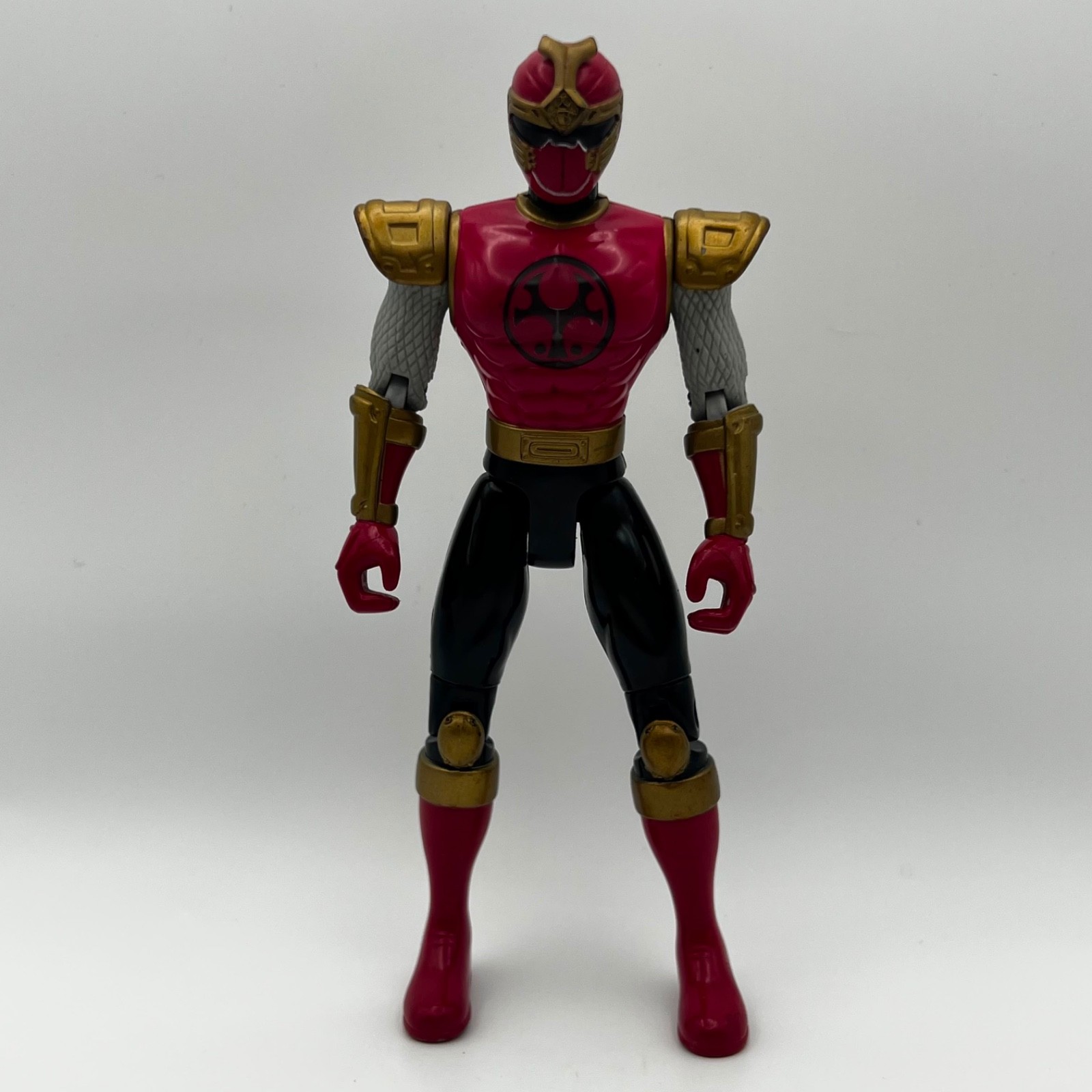 Modellino Power Rangers Ninja Storm Crimson Thunder Ranger Bandai 2002 5,5" B8