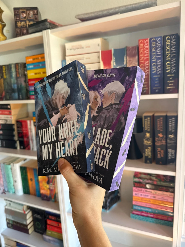 Your knife, my heart / my blade, your back / english, paperback, sprayed edges, love, dark romance