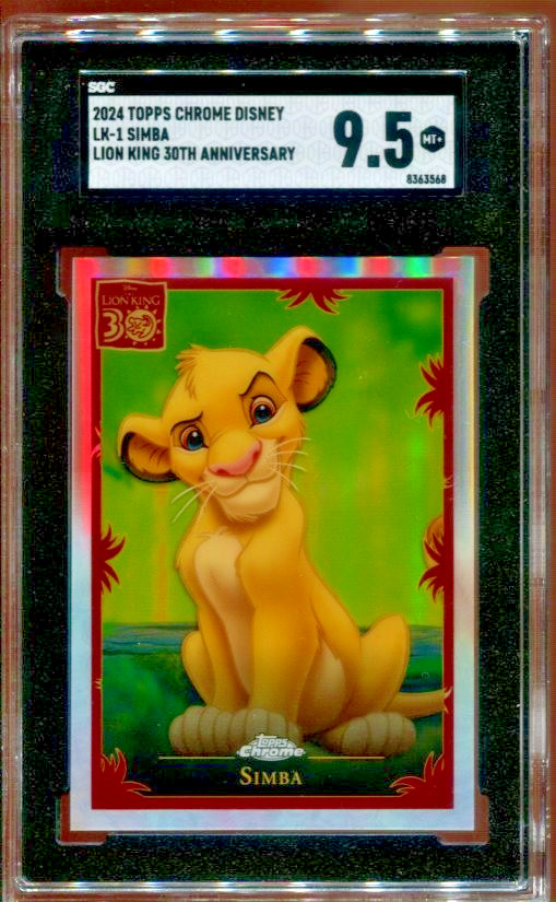 2024 Topps Chrome Disney - Lion King 30th Anniversary #LK-1 Simba SGC 9.5
