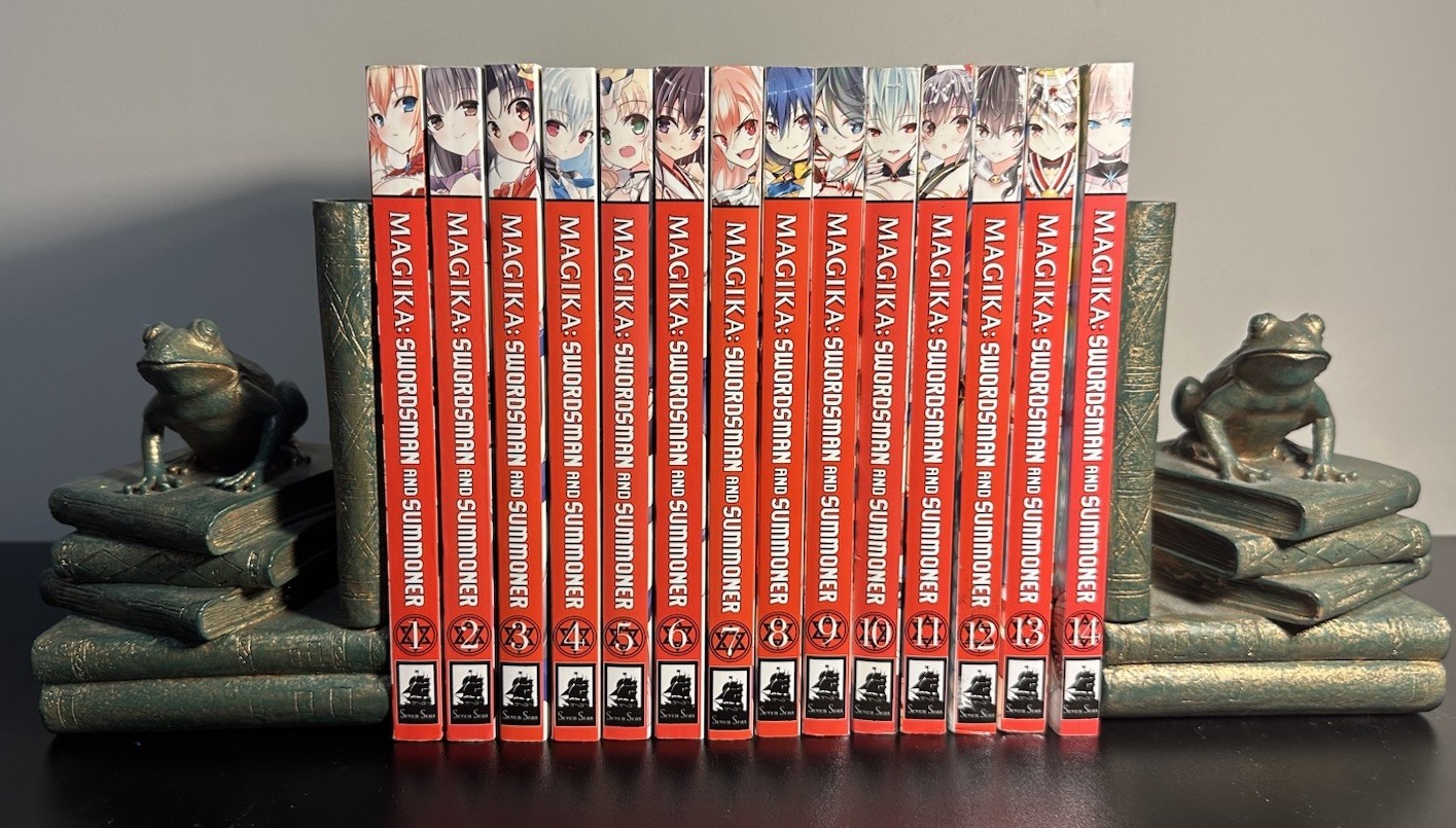 Magika Spadaccino ed Evocatore Manga Vol 1-14 Inglese Sette Mari (B)