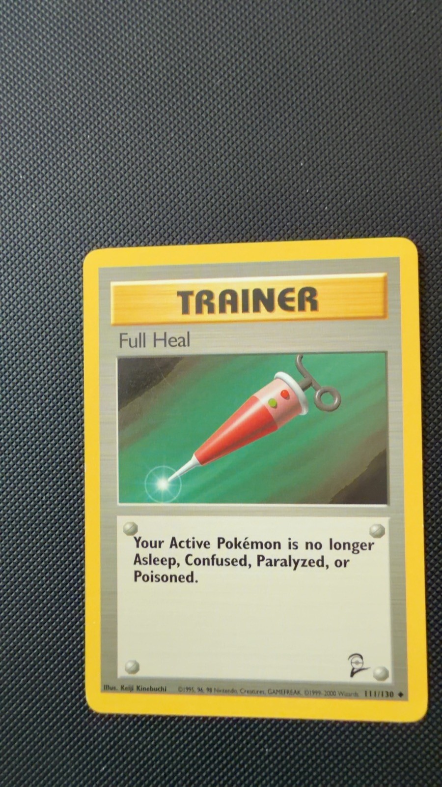 Full Heal 111/130 set base non comune 2 pokemon giocati moderatamente