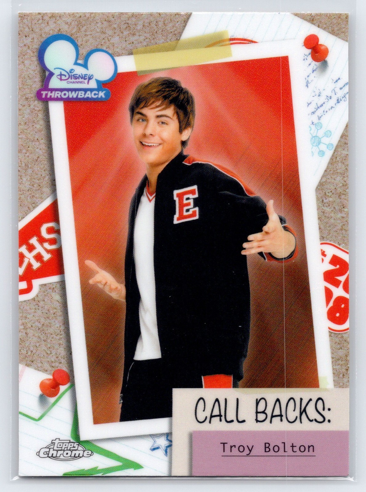 2026 Topps Disney Chrome High School Musical Call Backs Troy Bolton Zac Efron HS