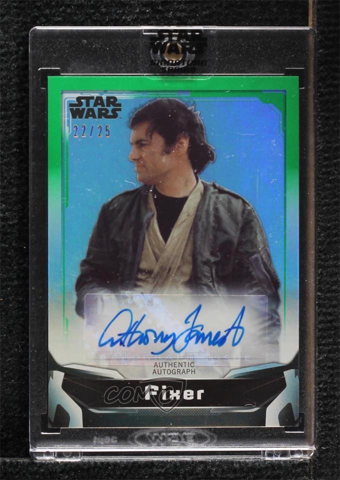 2021 Star Wars Signature Series Green 22/25 Anthony Forrest as Fixer Auto 0dx5
