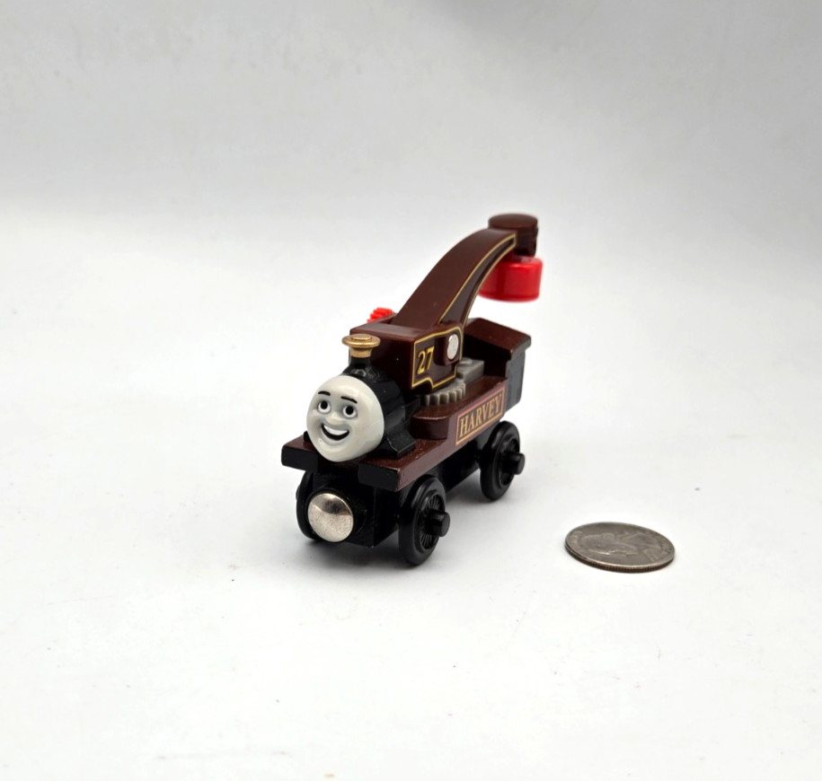 Thomas & Friends Wooden Railway Train Tank Engine - Harvey - EUC - 2002