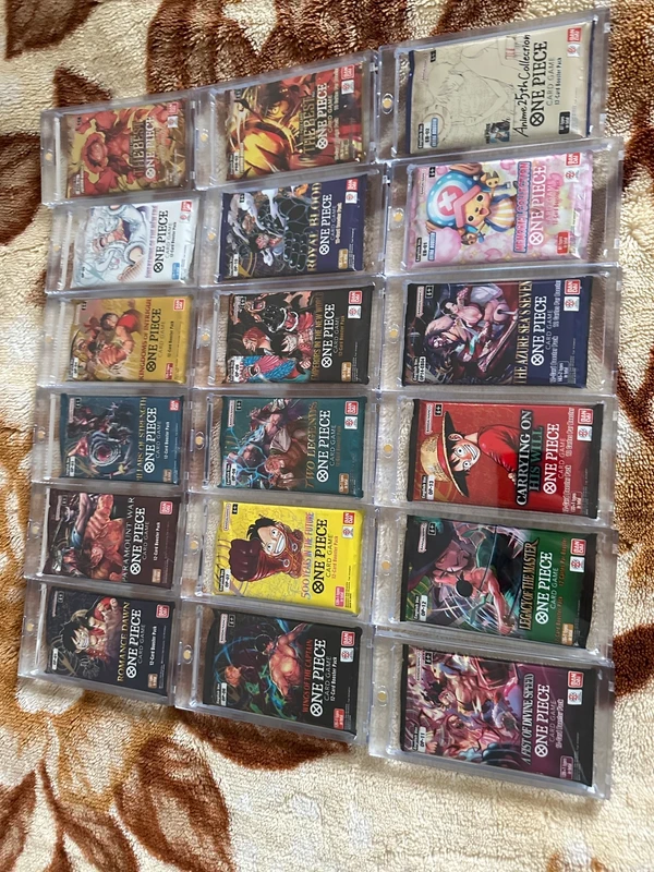 Collection de booster one piece anglais