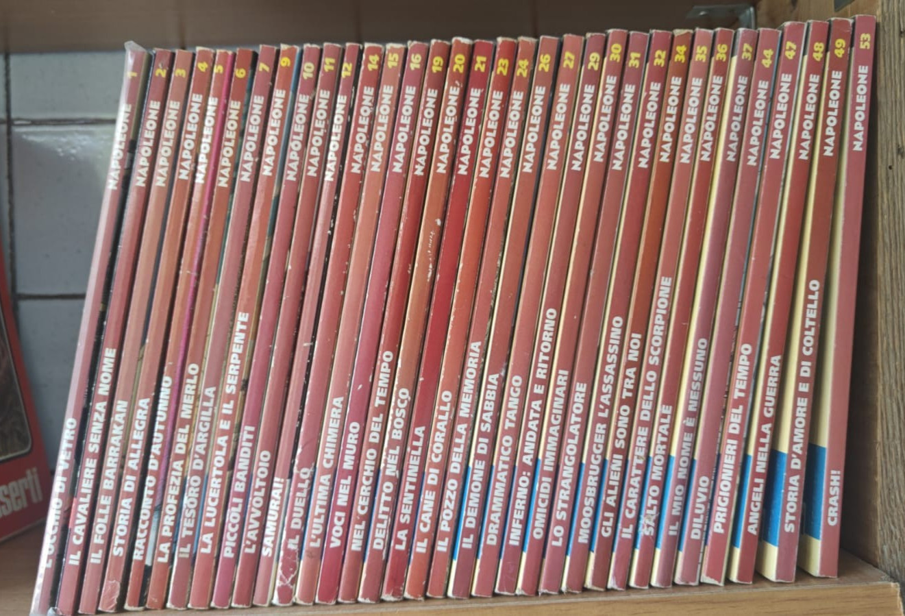 FUMETTO NAPOLEONE SERGIO BONELLI SEQUENZA 1-53 PRESENTI 34 ALBI ECCELLENTE STATO