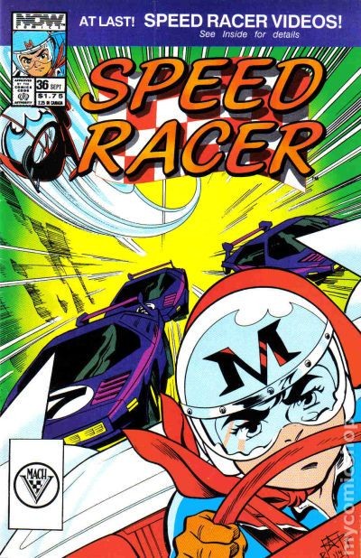 Speed Racer #36 FN/VF 7.0 1990 Immagine Stock