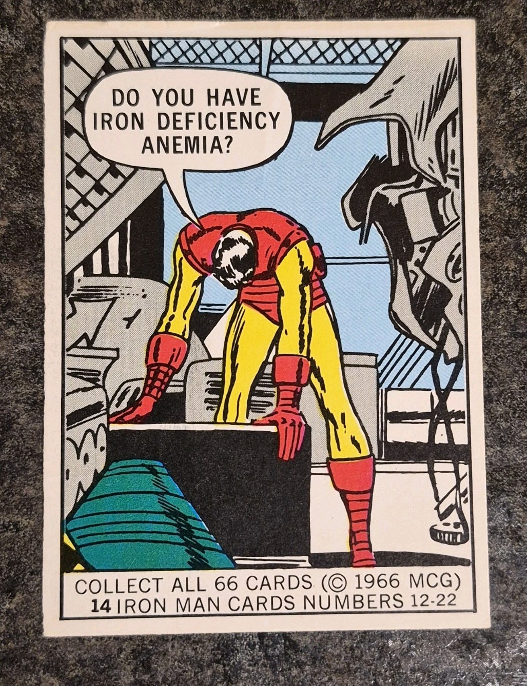 1966 Donruss Marvel Iron Man 14  EX EX+