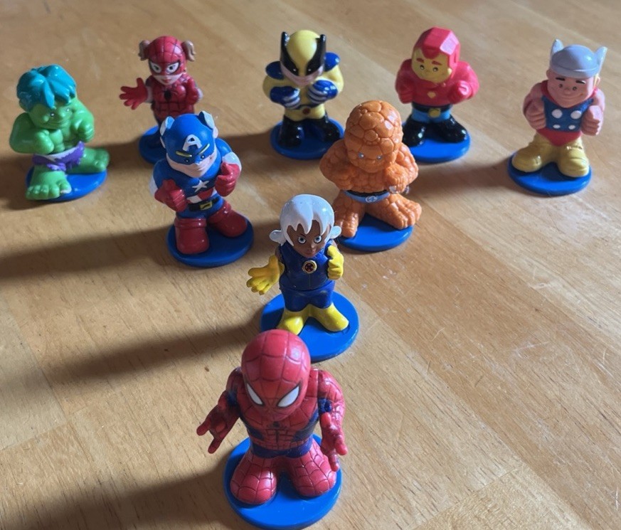 MARVEL PVC SUPER Heroes lotto di 9 figurine alte 2 pollici MGA Entertainment