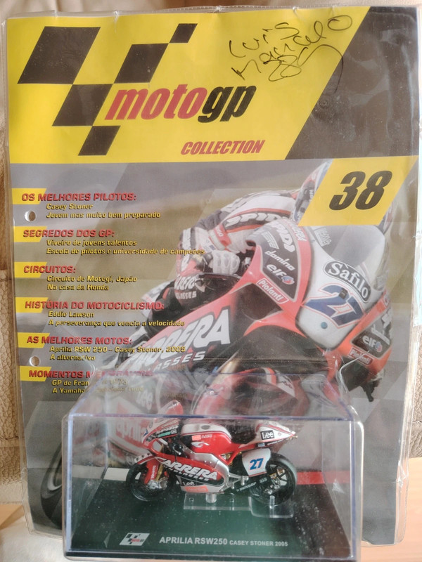 Coleção MotoGP Altaya 1:24 - Aprilia RSW 250 Casey Stoner (Novo/Selado