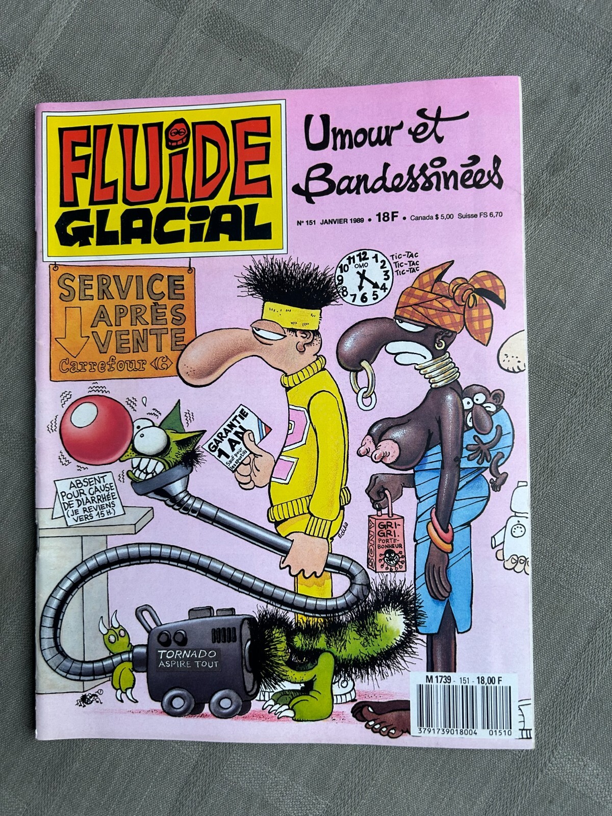 FLUIDE GLACIAL N°151 JANVIER 1989 EN TRÈS BON ÉTAT