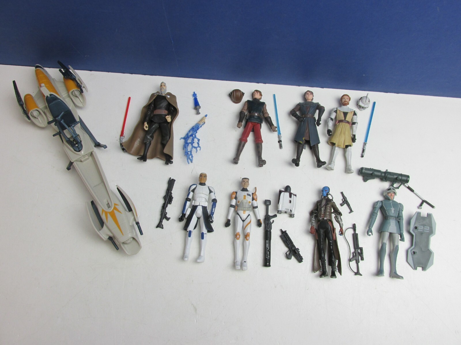 LOTTO 8 ACTION FIGURE STAR WARS THE CLONE WARS TCW CW hasbro DOOKU REX CODY