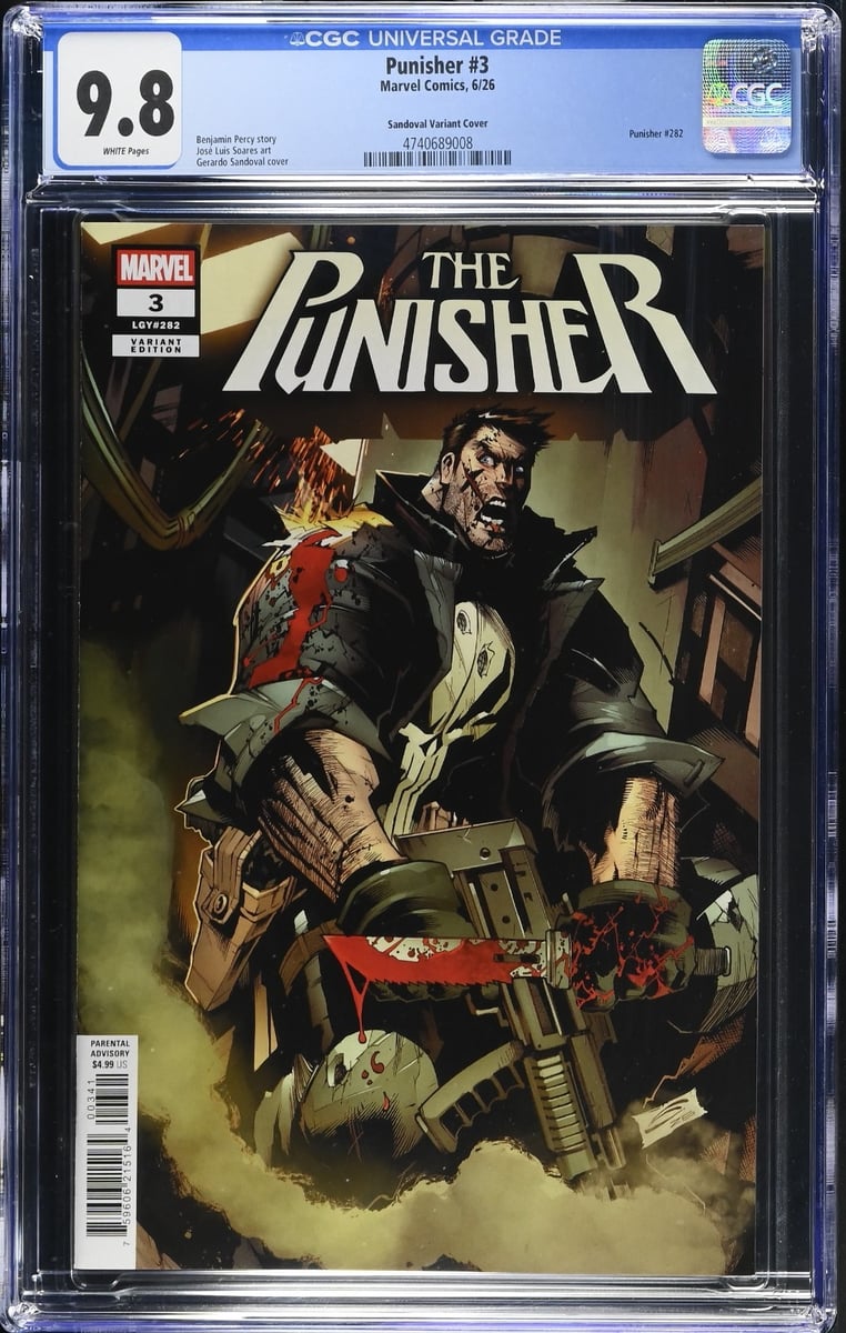 The Punisher #3 - Copertina variante Gerardo Sandoval - CGC 9.8