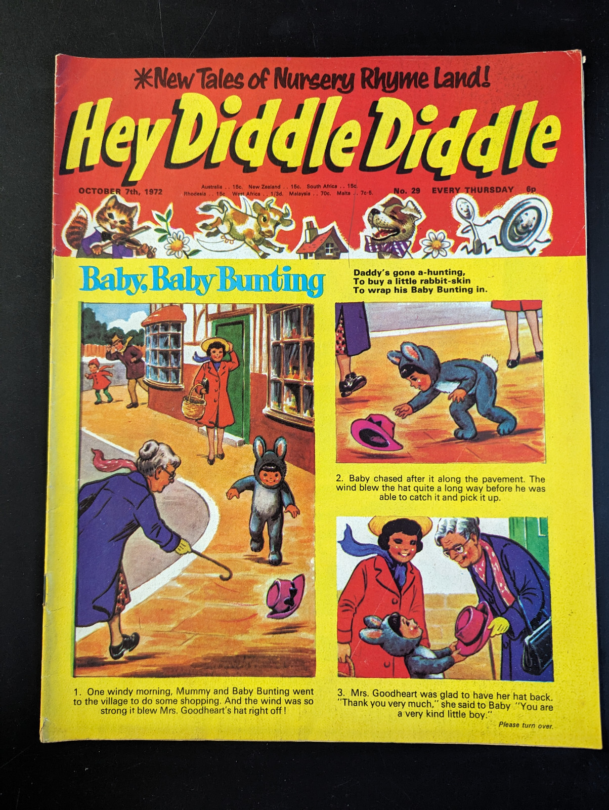 Hey Diddle Diddle Comic No 29, October 7th 1972, IPC Magazines 