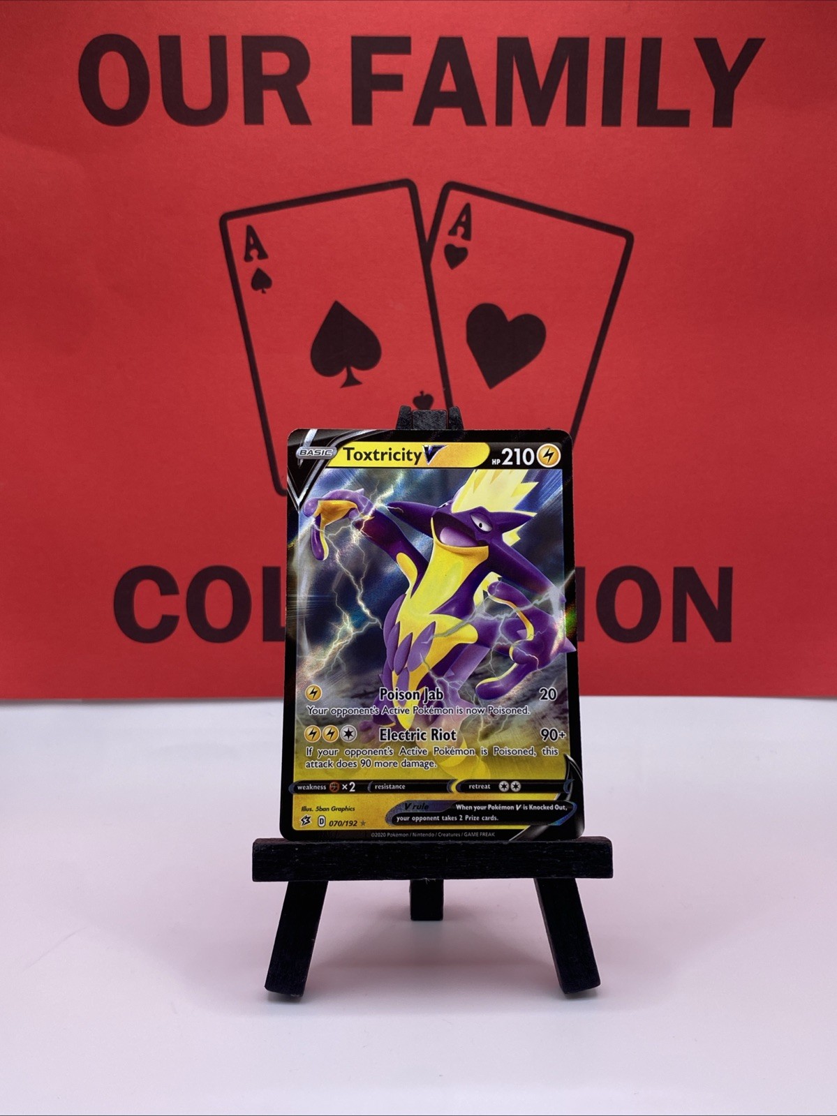 Toxtricity V 070/192 Swsh02: Rebel Clash Pokemon TCG Full Art Holo Rare 2020 NM