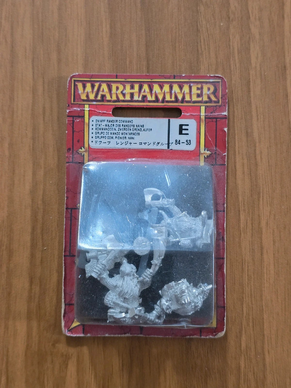 Warhammer Fantasy Bugman's Rangers Command Group Sealed Oldhammer Metal