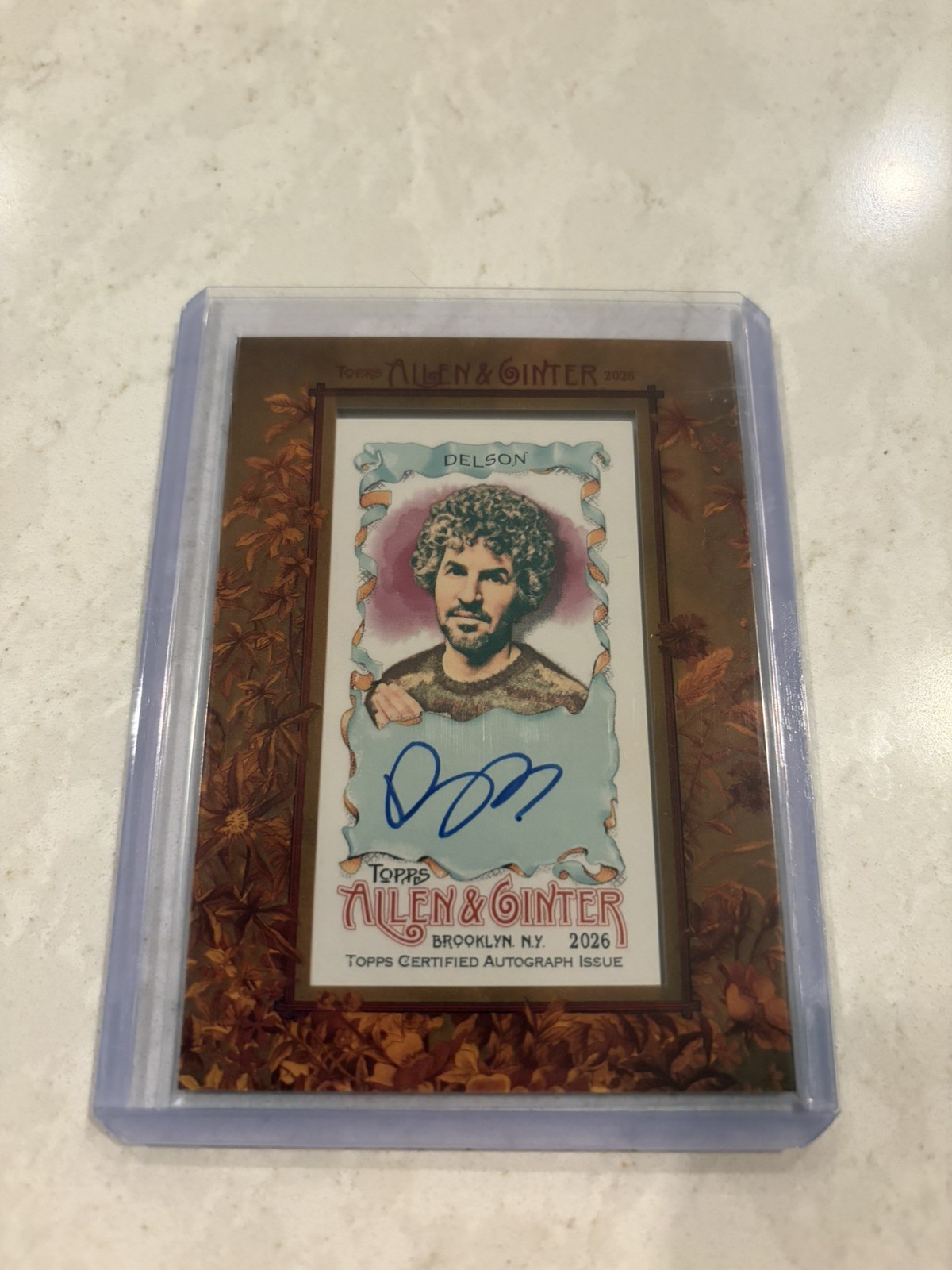 Topps Allen & Ginter 2026 Brad Delson MA-80 Mini Framed Autograph
