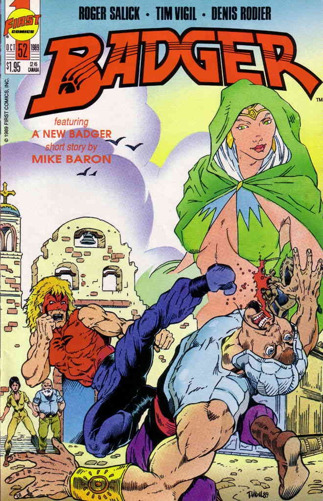 Badger #52 FN; First | Mike Baron Tim Vigil - w/Bag+Board