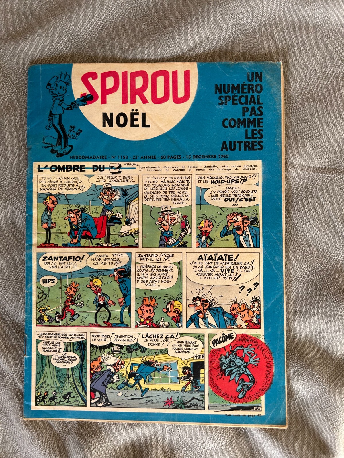 Hebdo Il Giornale Di Spirou N°1183 1960 In Buone Condizioni Senza Il Supplemento