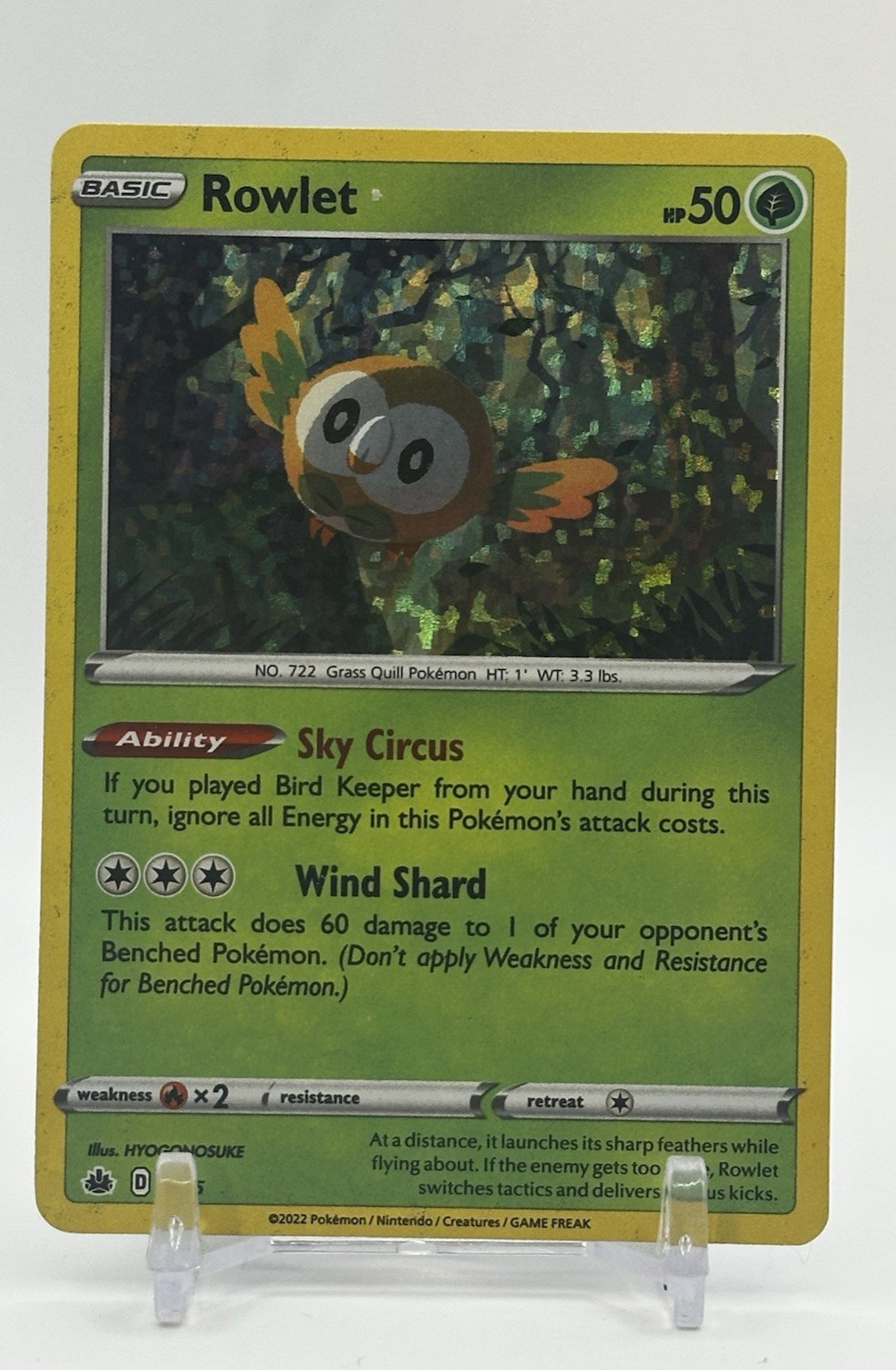 Rowlet 2/15 McDonalds Promo Gioco di Carte Collezionabili Pokemon