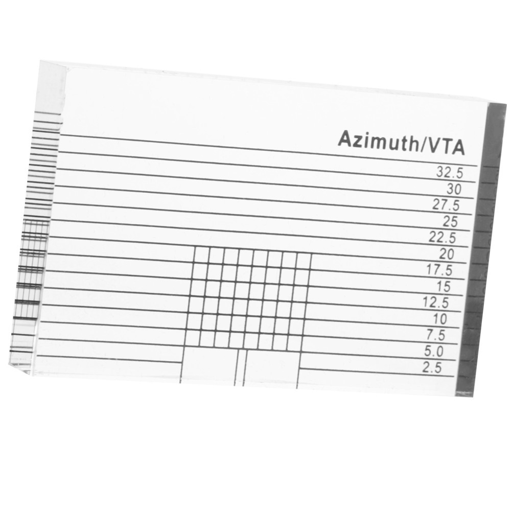 Transparent Acrylic Record Player Gauge Durable Calibration Ruler for Vinyl