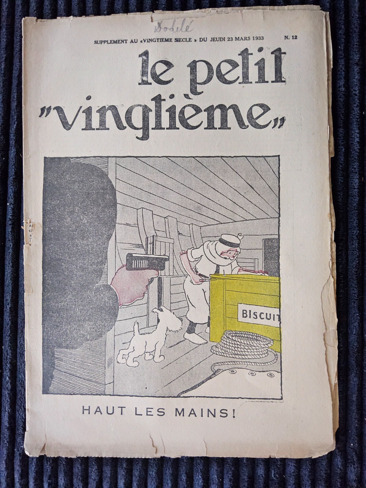 Tintin - Petit Vingtième - Numéro 12 de 1933