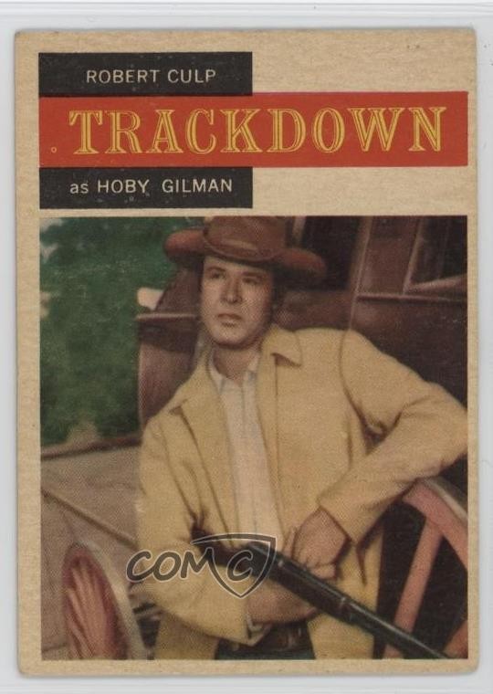 1958 Topps TV Westerns Trackdown Robert Culp nel ruolo di Hoby Gilman #16 hg6