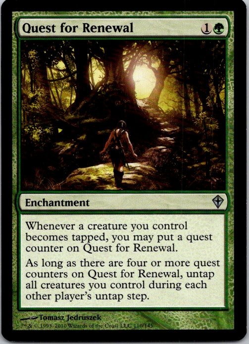 MTG Magic The Gathering Worldwake Quest For Renewal Played See Scan A